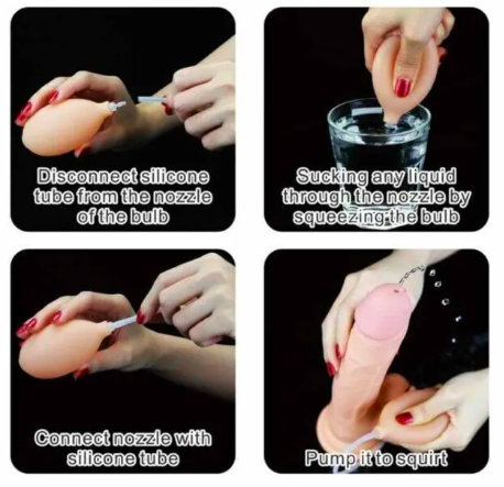 Dương vật giả silicon mềm Lovetoy Soft Ejaculation 8 bắn nước kích thích